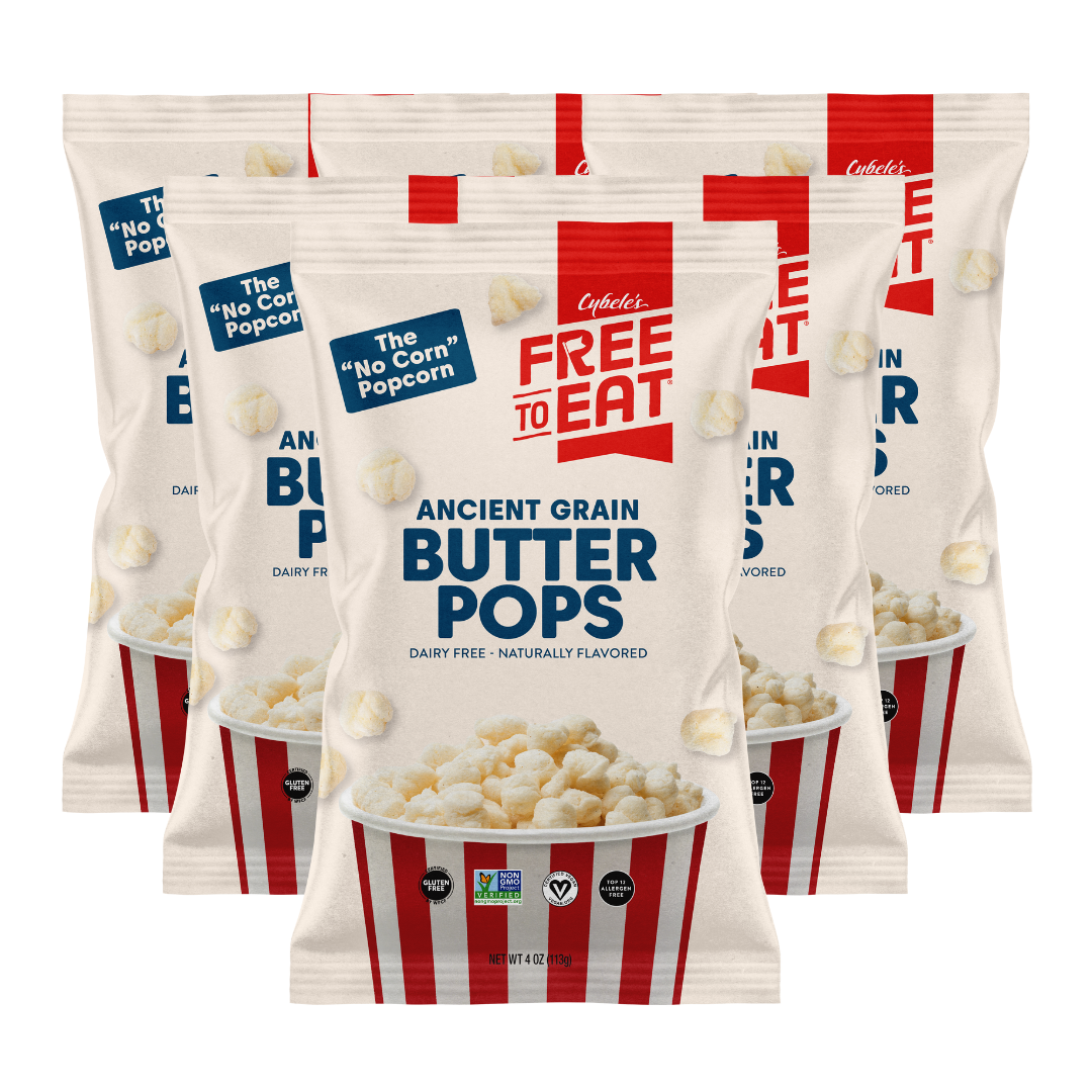 6 bags of Ancient Grain butter Pops