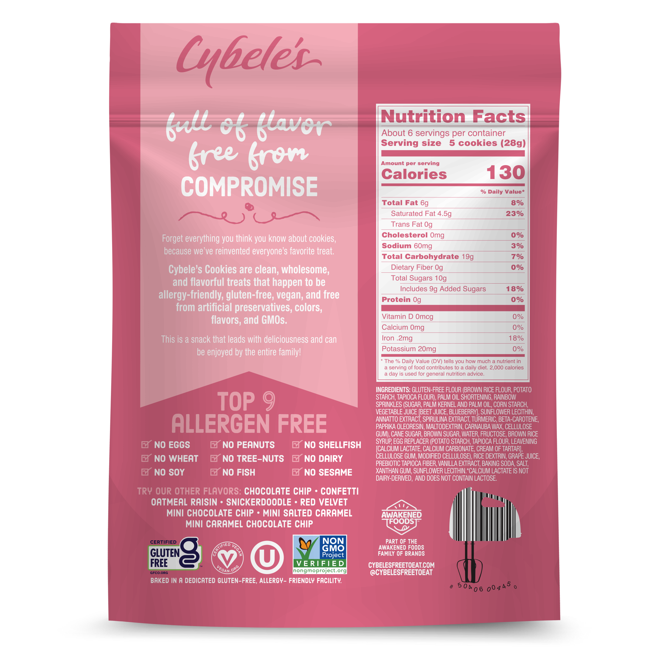 Confetti Mini Crunchy Cookies - NEW! (6 Pack)