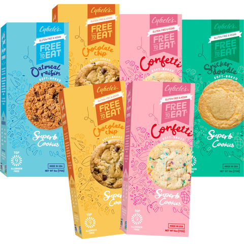 クッキー Soft Baked Cookie Variety Pack (6 Pack) – Free To Eat